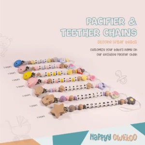 Baby Items, Silicone Products, Baby Chain, Pacifier, Teether, Chain, Pacifier Chain, Teether Chain, Wooden, Wooden Chain,