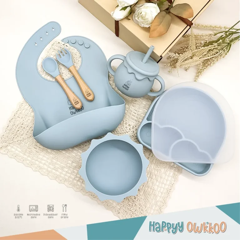 Silicone – Baby Feeding Set | Toddler-Blue - Image 1