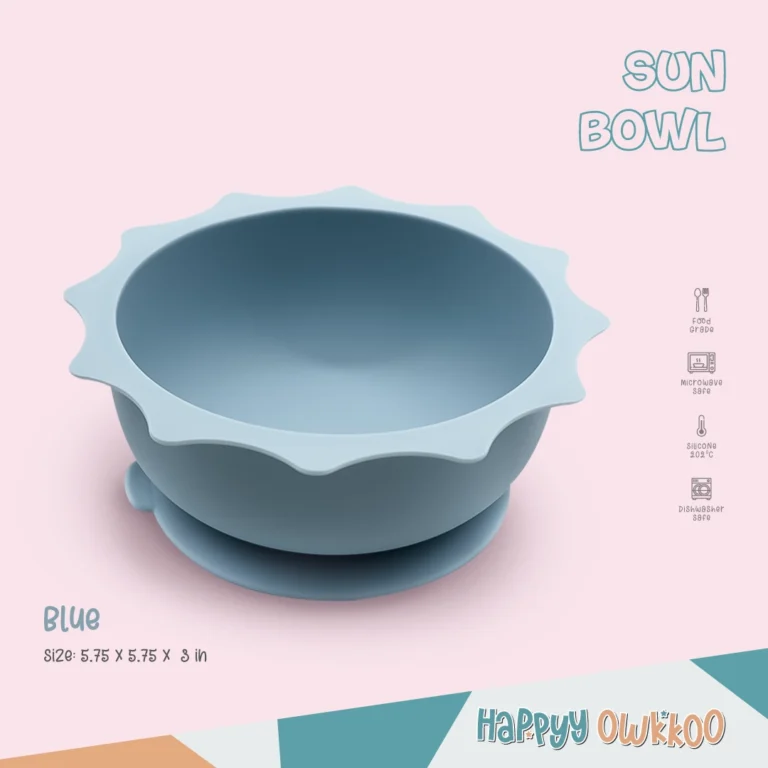 Silicone - Baby Feeding Bowl | Sun-Blue - Image 1