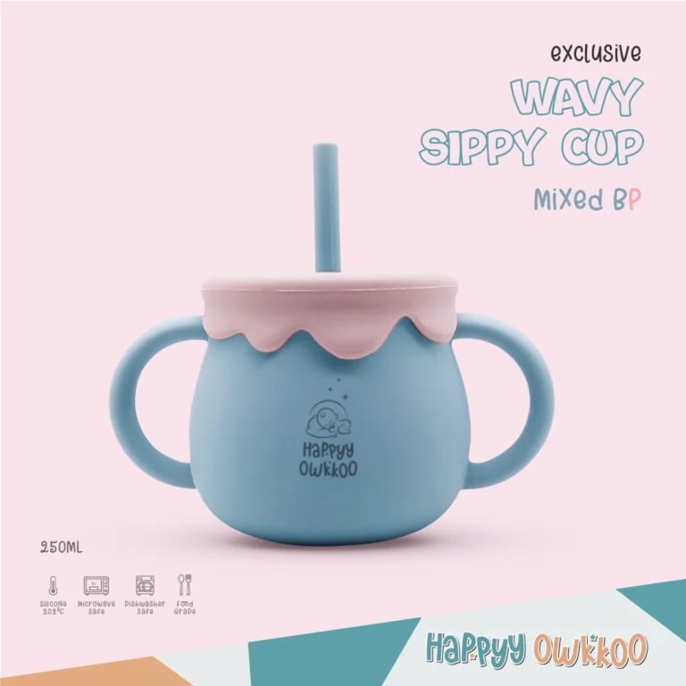 Silicone - Wavy Water Sippy Cup - Mixed  BP - Image 1