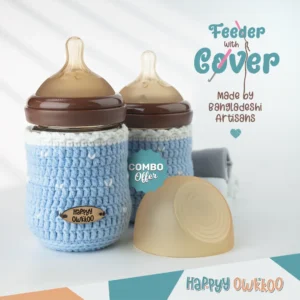 Baby Milk Feeder with Cover | Combo | Blue