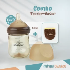 Baby Milk Feeder with Cover | Combo | Brown - Image 2