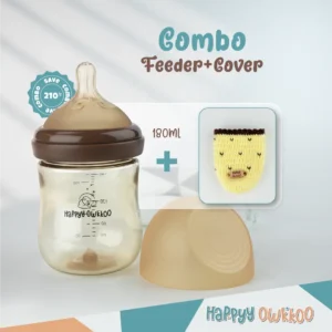 Baby Milk Feeder with Cover | Combo | Yellow - Image 2