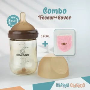 Baby Milk Feeder with Cover | Combo | Pink - Image 3
