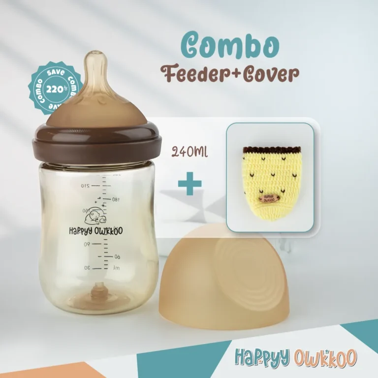 Baby Milk Feeder with Cover | Combo | Yellow - Image 3