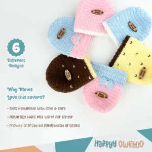 Handmade Feeder Cover - Crochet | Bow - Image 4