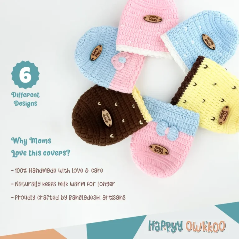 Handmade Feeder Cover - Crochet | Bow - Image 4