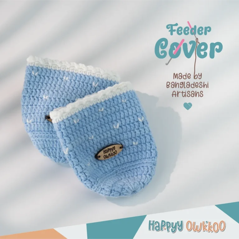Handmade Feeder Cover - Crochet | Blue - Image 1