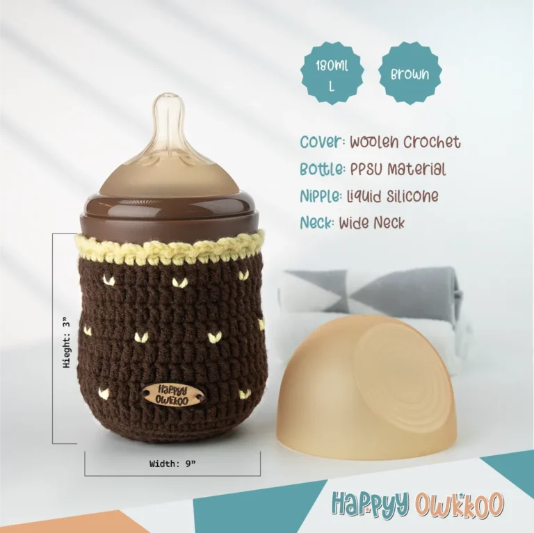Baby Milk Feeder with Cover | Combo | Brown - Image 7