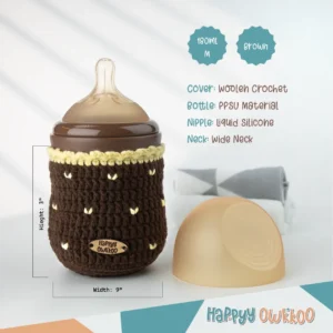 Baby Milk Feeder with Cover | Combo | Brown - Image 6