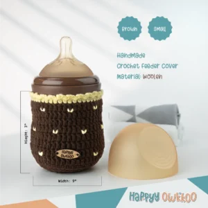 Handmade Feeder Cover - Crochet | Brown - Image 2