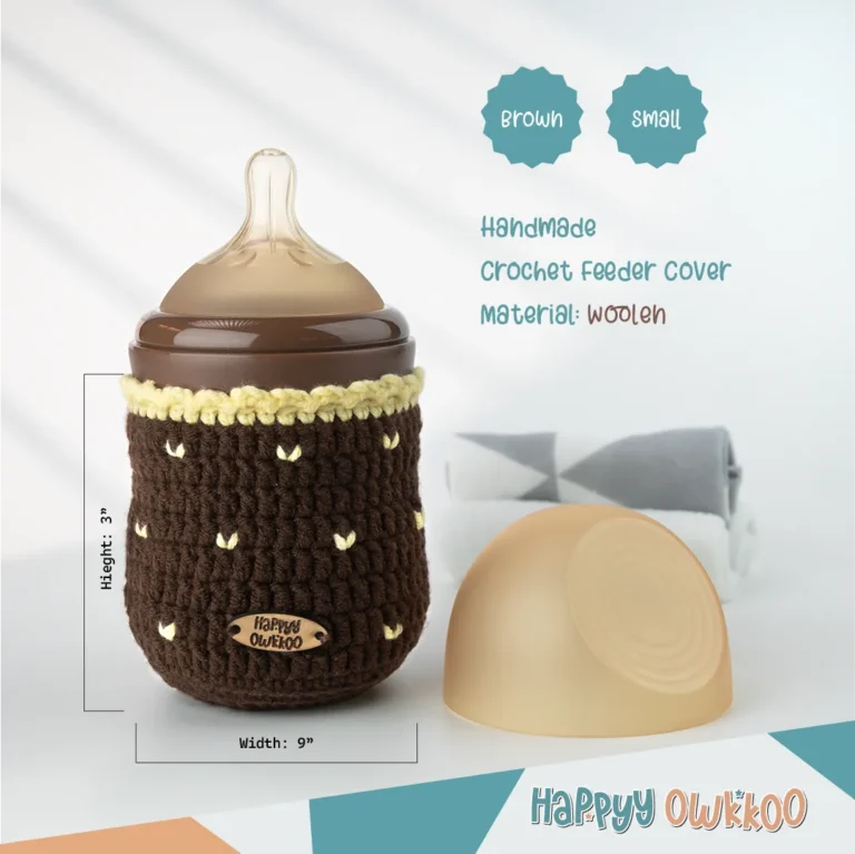 Handmade Feeder Cover - Crochet | Brown - Image 2