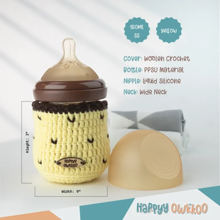 Baby Milk Feeder with Cover | Combo | Yellow - Image 4