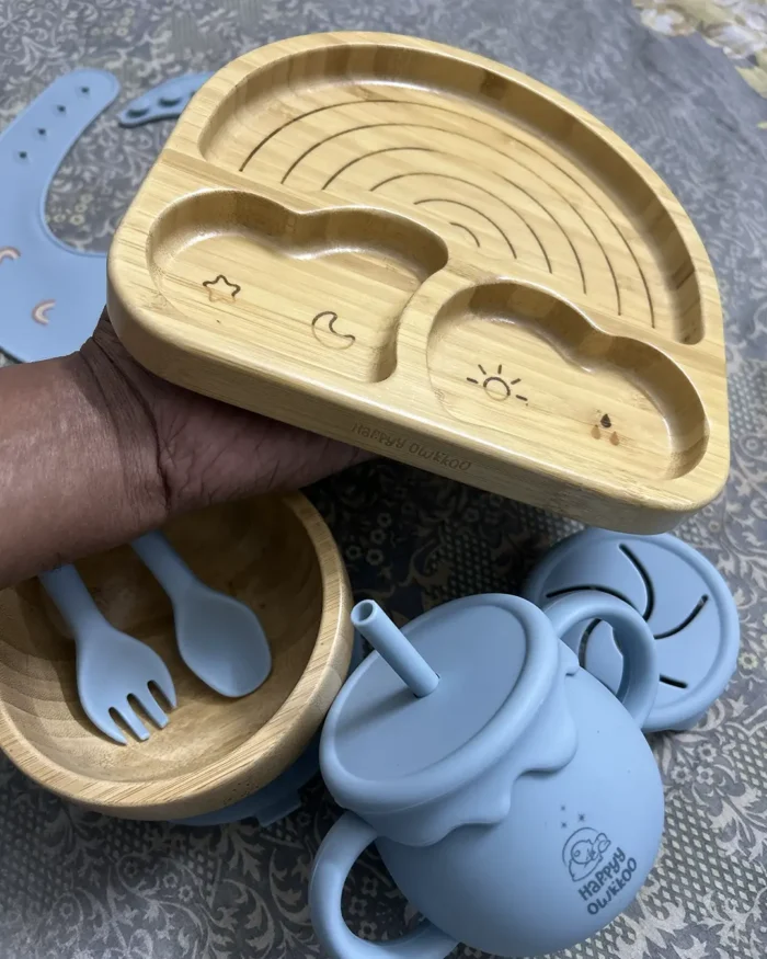 Baby Feeding Set - Toddler Crown | Blue - Image 2